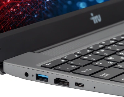 Ноутбук IRU Tactio 14RLH Ryzen 5 7430U 8Gb SSD256Gb AMD Radeon Graphics 14" IPS FHD (1920x1080) FreeDOS grey WiFi BT Cam 4000mAh (2084795)