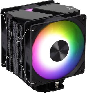 Устройство охлаждения(кулер) Aerocool Rime 4 Dual ARGB Soc-AM5/AM4/1200/1700/1851 черный 4-pin 17-34dB Al+Cu 250W Ret