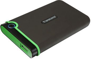 Жесткий диск Transcend USB3.0 1TB TS1TSJ25M3S StoreJet 25M3S (5400rpm) 2.5" серый