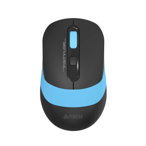 Мышь A4Tech Fstyler FG10S черный/синий оптическая 2000dpi silent беспров. USB для ноутбука 4but (FG10S BLUE)