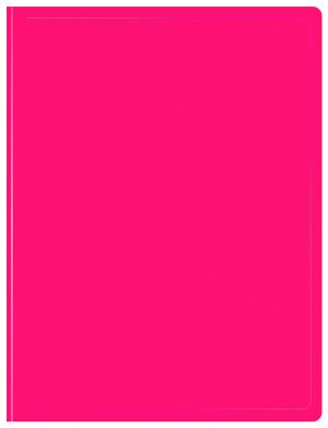 Папка с 10 прозр.вклад. Бюрократ Double Neon DNE07V10PINK A4 пластик 0.7мм розовый