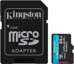 Флеш карта microSDXC 64GB Kingston SDCG4/64GB Canvas Go! Plus + adapter