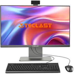 Моноблок Teclast V24 Air 23.8" Full HD i7 13620H (2.4) 16Gb SSD1Tb UHDG Windows 11 Pro GbitEth WiFi BT 120W клавиатура мышь Cam серый 1920x1080