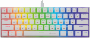 Клавиатура Оклик K763W механическая белый USB беспроводная BT/Radio Multimedia for gamer LED (1920562)