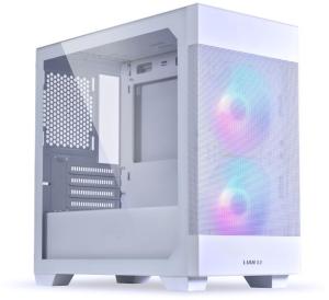 Корпус Lian-Li Lancool 205M Mesh белый без БП mATX 3x120mm 2x140mm 2xUSB3.0 audio bott PSU