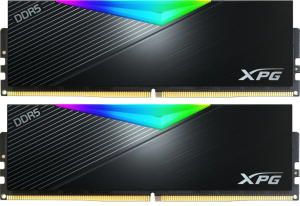 Память DDR5 2x16GB 6400MHz A-Data AX5U6400C3216G-DCLARBK XPG Lancer RGB RTL Gaming PC5-51200 CL32 DIMM 288-pin 1.35В kit dual rank с радиатором Ret