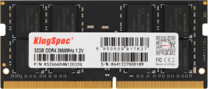Память DDR4 32GB 2666MHz Kingspec KS2666D4N12032G RTL PC4-21300 SO-DIMM 260-pin 1.2В single rank Ret