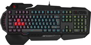 Клавиатура A4Tech Bloody B314 черный USB Multimedia for gamer LED (подставка для запястий)