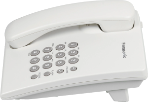 Телефон проводной Panasonic KX-TS2350RUW белый