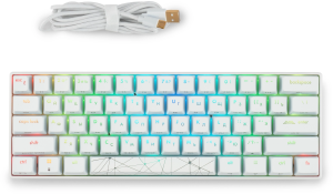 Клавиатура GMNG GG-KB505XW механическая белый USB беспроводная BT/Radio for gamer LED (1910522)