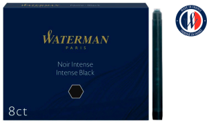 Картридж Waterman Standard (CWS0110850) Intense Black чернила для ручек перьевых (8шт)