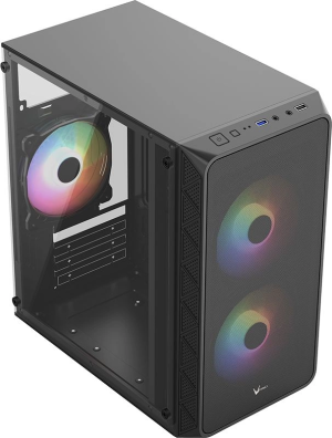 Корпус Formula Air Mesh G4 PLUS черный без БП mATX 1xUSB2.0 1xUSB3.1 audio
