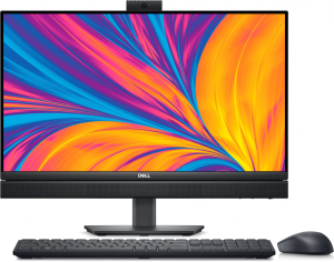 Моноблок Dell Optiplex 7420 23.8" Full HD i5 14500 (2.6) 16Gb SSD512Gb RX 6500 4Gb CR Windows 11 Pro GbitEth WiFi BT 240W клавиатура мышь Cam черный 1920x1080