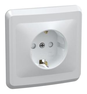 Розетка силов. IEK Вега ERV14-K01-16-DM одинар. скрыт. зазем. штор. крыш. IP20 белый (упак.:1шт)