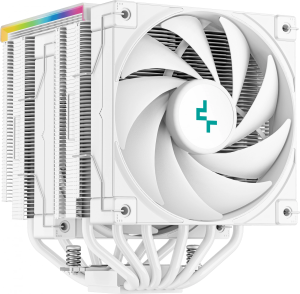 Устройство охлаждения(кулер) Deepcool AK620 Digital Soc-AM5/AM4/1200/1700/1851 белый 4-pin 28dB Al+Cu LCD 260W 1486gr Ret (R-AK620-WHADMN-G)