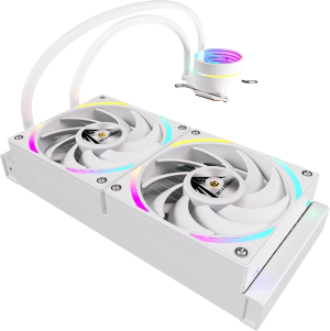 Система водяного охлаждения Formula Oasis L240 ARGB Soc-AM5/AM4/1200/2066/1700/1851 белый 4-pin 1-27.2dB Al+Cu 310W Ret (OASIS L240 ARGB WH)