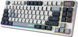 Клавиатура MSI FORGE GK600 механическая белый/синий USB Multimedia for gamer LED (S11-43RUP01-HH9)