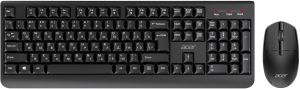 Клавиатура + мышь Acer OCC401 клав:черный мышь:черный USB беспроводная (ZL.ACCCC.016)