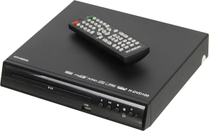 Плеер DVD Hyundai H-DVD100 черный ПДУ