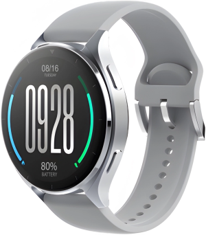 Смарт-часы Xiaomi Watch 2 46мм 1.43" AMOLED корп.серебристый рем.серый разм.брасл.:140-210мм (BHR8034GL)