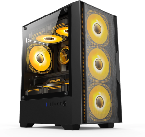 Корпус Accord ACC-ZCU1B черный без БП mATX 5x120mm 2xUSB3.0 1xUSB3.1 audio
