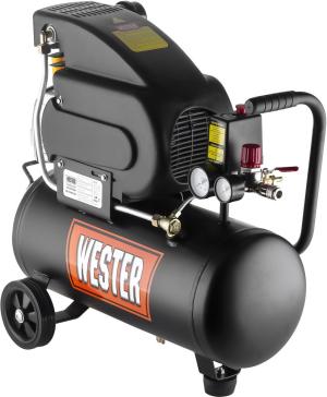 Компрессор поршневой Wester WK1800/24C масляный 208л/мин 24л 1800Вт черный
