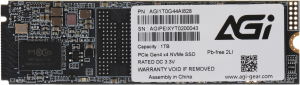 Накопитель SSD AGi PCIe 4.0 x4 1TB AGI1T0G44AI828 AI828 M.2 2280