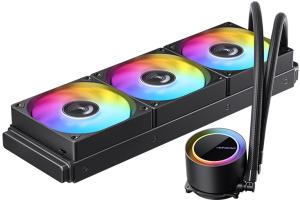 Система водяного охлаждения Jonsbo TG-360 ARGB Soc-AM5/AM4/1200/1700/1851 черный 4-pin 22.9-35.4dB Al+Cu 300W 2660gr Ret (TG-360 ARGB BLACK)
