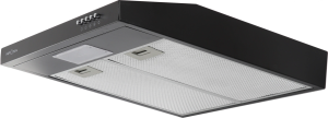 Вытяжка козырьковая Krona Jessica PB 500 slim черный управление: кнопочное (1 мотор)