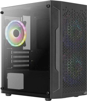 Корпус Aerocool Trinity Mini-G-BK v2 черный без БП mATX 6x120mm 1xUSB2.0 2xUSB3.0 audio bott PSU