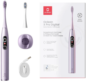 Зубная щетка электрическая Oclean X Pro Digital Y2076 фиолетовый