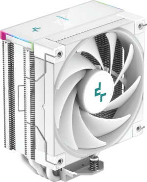 Устройство охлаждения(кулер) Deepcool AK400 Digital Soc-AM5/AM4/1200/1700/1851 белый 4-pin 28dB Al+Cu LCD 220W 695gr Ret (R-AK400-WHADMN-G)