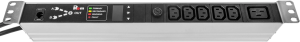 АВР Rem R-16-5C13-C19-T-440-2X1.8 1U 19" ввод:2xShuko выход:5xС13-1xC1916A черный