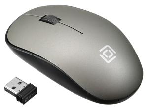 Мышь Оклик 515MW черный/серый оптическая 1200dpi беспров. USB для ноутбука 3but (1018267)