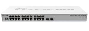 Коммутатор MikroTik CRS326-24G-2S+RM (L3) 24x1Гбит/с 2SFP+ управляемый