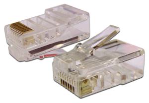 Коннектор Lanmaster (TWT-PL45-8P8C-6) UTP кат.6 RJ45 прозрачный (упак.:100шт)