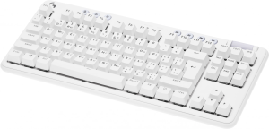 Клавиатура Logitech G715 TKL механическая белый USB беспроводная BT/Radio Multimedia for gamer LED (подставка для запястий) (920-010464)