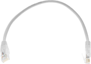 Патч-корд Lanmaster TWT-45-45-0.3-WH UTP RJ-45 вил.-вилка RJ-45 кат.5E 0.3м белый ПВХ (уп.:1шт)