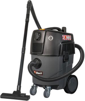 Строительный пылесос Bort BAX-1530M-Smart Clean 1600Вт (уборка: сухая/влажная) черный