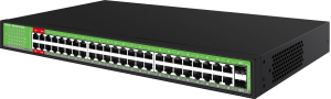 Коммутатор Digma DSP248G-2S-R800 DSP248G-2S-R800 V1 (L2) 48x1Гбит/с 2SFP 48PoE 48PoE+ 4PoE++ 800W неуправляемый