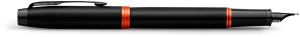 Ручка перьев. Parker IM Vibrant Rings F315 (2172943) Flame Orange PVD F сталь нержавеющая подар.кор.