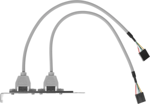 Адаптер USB Bracket 2xUSB2.0 Bulk