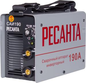 Сварочный аппарат Ресанта САИ-190 инвертор ММА DC 6.5кВт