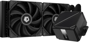 Система водяного охлаждения ID-Cooling Dashflow 240 Basic Soc-AM5/AM4/1200/1700/1851 черный 4-pin 15.2-35.2dB Al+Cu 260W Ret (DASHFLOW 240 BASIC BLACK)