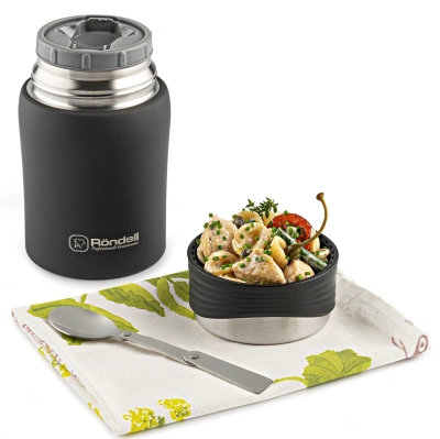 Термос для еды Rondell Walzer RDS-1303 0.7л. черный картонная коробка