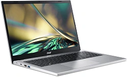 Ноутбук Acer Aspire 3 A315-510P-C4W1 N-series N100 8Gb SSD256Gb Intel UHD Graphics 15.6" IPS FHD (1920x1080) без ОС silver WiFi BT Cam (NX.KDHCD.00D)