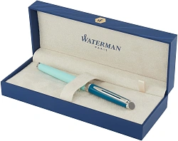 Ручка перьев. Waterman Hemisphere Colour Blocking (2190122) Green CT сталь нержавеющая F подар.кор.