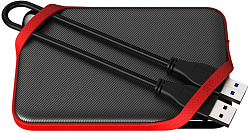 Жесткий диск Silicon Power USB3.1 2TB SP020TBPHD62SS3K A62S Armor 2.5" черный/красный