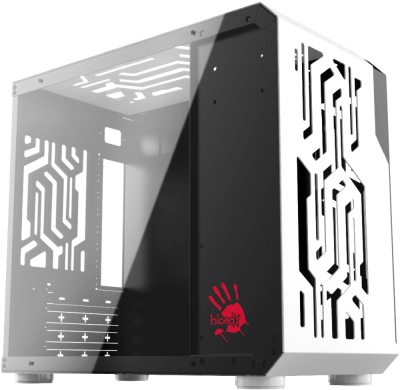 Корпус Bloody BD-CC110 белый без БП mATX 5x120mm 2xUSB3.0 audio