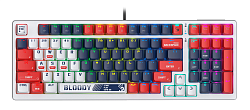 Клавиатура A4Tech S98 механическая синий USB for gamer LED (SPORTS NAVY) кабель 1.8м